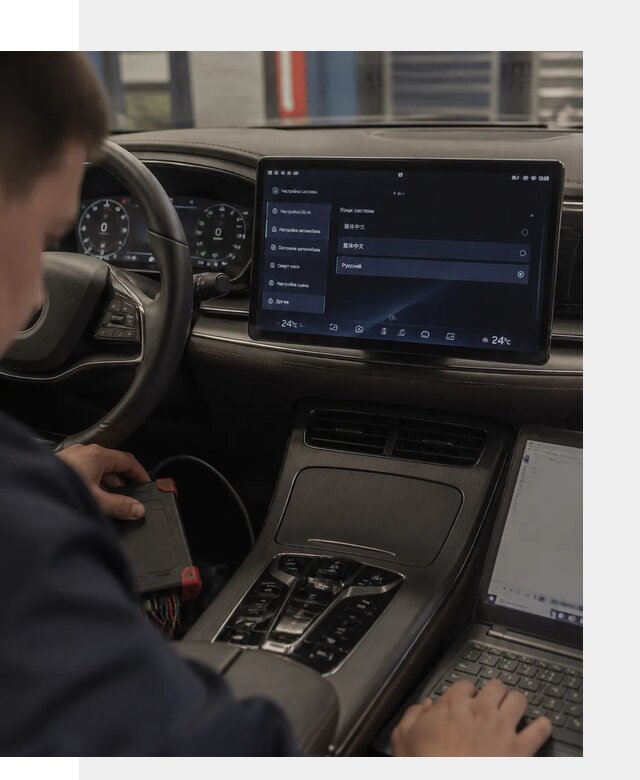 Русификация автомобиля BYD HAN для эксплуатации в Ижевске
